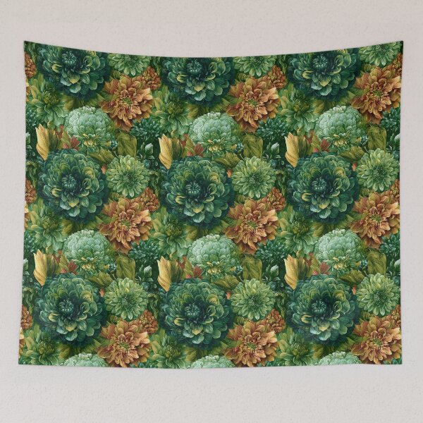 Item preview, Bold Dahlias  - Birth Flower Pattern  - Retirement Gifts For Grandma designed and sold by RoyalStarsPatts.