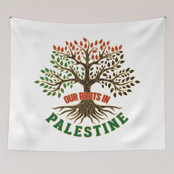 Item preview, Our Roots In Palestine, Palestinian Freedom Solidarity Design -Black designed and sold by Hurriyyatee.