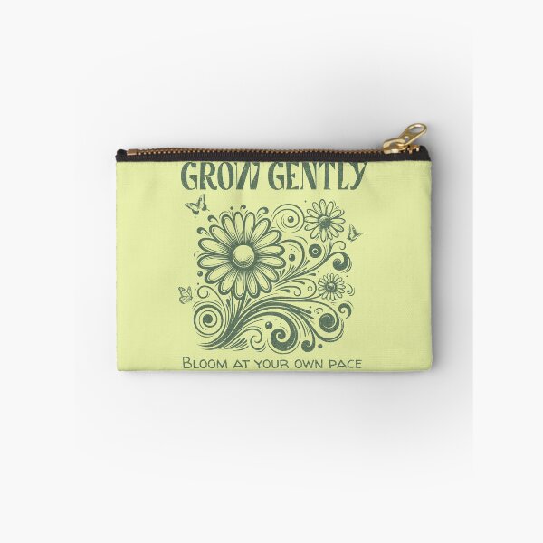 Item preview, Grow Gently Bloom at Your Own Pace Floral Design designed and sold by PrintandJoy.