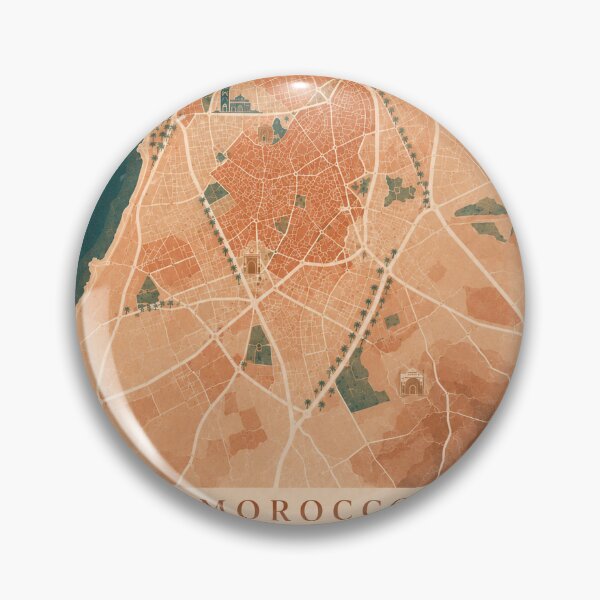 Item preview, Marrakech Minimalist City Map designed and sold by Furflix.