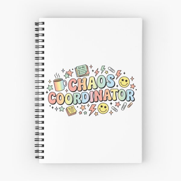 Item preview, Chaos Coordinator | Funny Retro Office Typography T-Shirt with Coffee & Doodles designed and sold by Faisal  Shah.