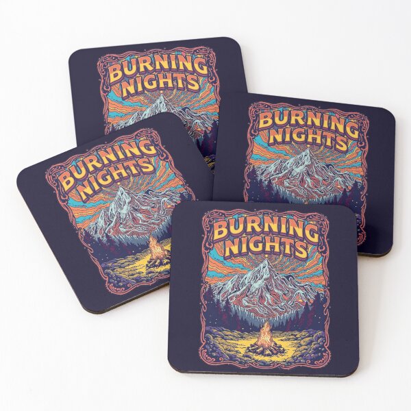 Item preview, Burning Nights Campfire Mountain Mirage  designed and sold by Skyrocketz.
