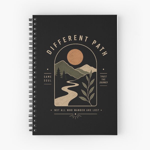 Item preview, Different Path | Minimalist Vintage Nature T-Shirt | Trust the Journey Outdoor Design designed and sold by Stillpath Co..