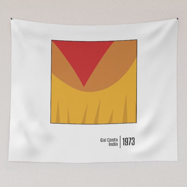 Item preview, India - Gal Costa  - Minimalist Graphic Artwork Design  designed and sold by Saudade--.