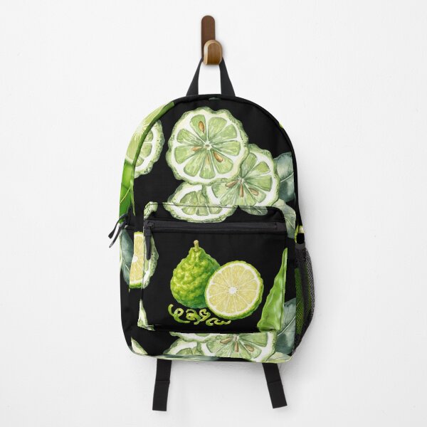 Item preview, Vibrant Kaffir Lime & Dark Botanical Citrus Pattern designed and sold by Jyoti Digital Artist.
