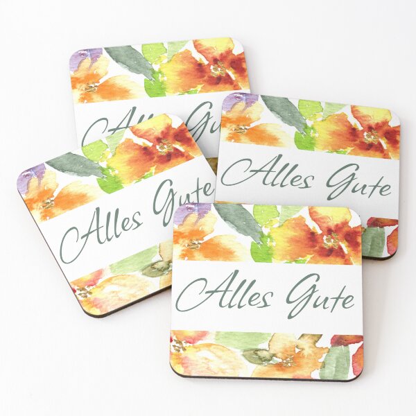 Item preview, Happy Floral Watercolor - Colorful Gold Accent Flower Design designed and sold by WaterColorCats1.