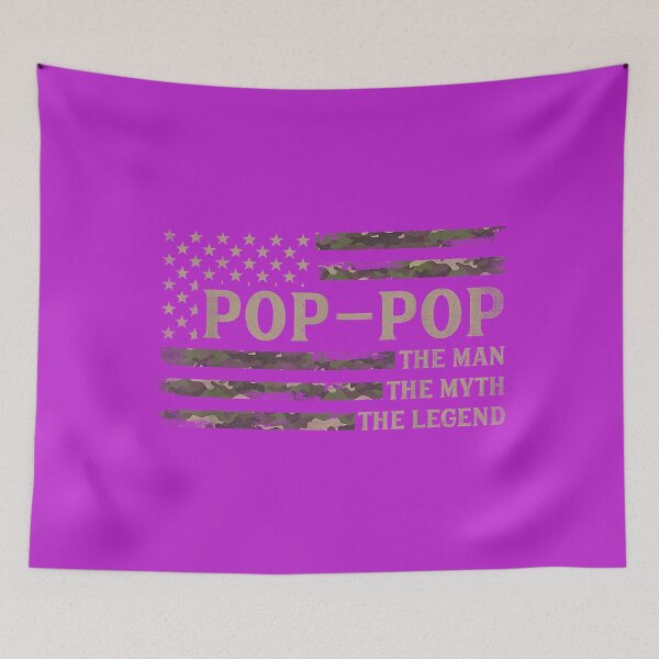 Item preview, Pop-Pop Man Mito Leyenda Camuflaje Bandera de EE. UU. Día del Padre Abuelo designed and sold by melodycook.