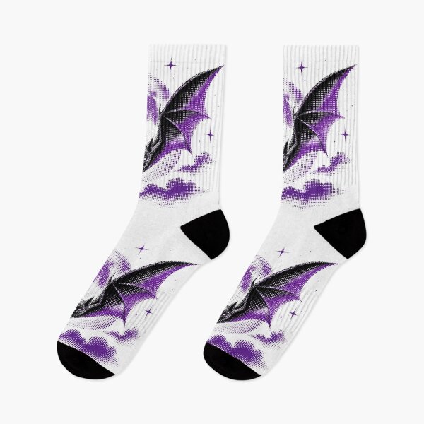 Item preview, Spooky Purple Halftone Bat Full Moon designed and sold by xMErCUrY03x.