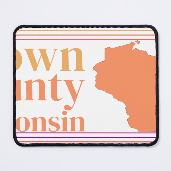 Item preview, Brown County Wisconsin Highlighted on State Map designed and sold by TheIconSmith.