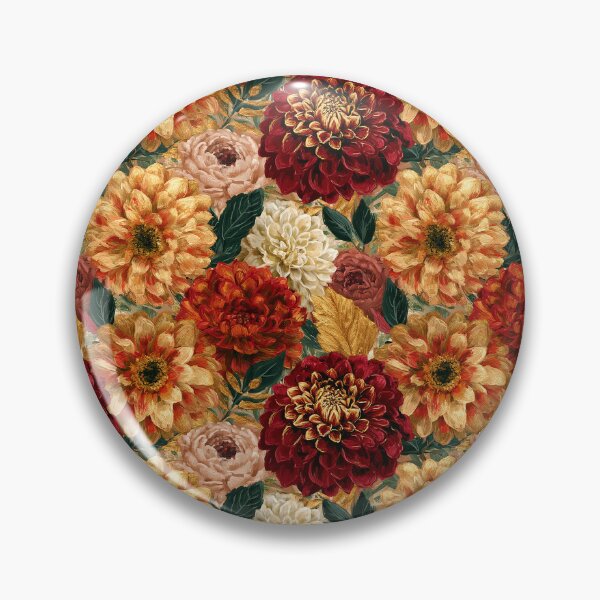 Item preview, Cute Dahlias  - Birthday Flower Pattern  - Retirement Gifts for Husband designed and sold by RoyalStarsPatts.