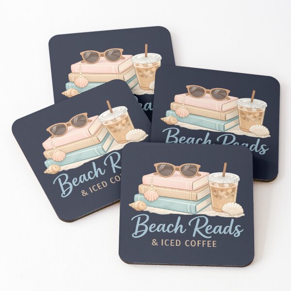 Item preview, Beach Reads & Iced Coffee Summer Reading Club Cozy Coastal Book Lover Gift  designed and sold by Artycom.