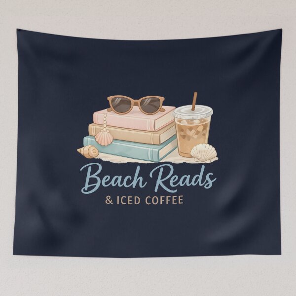 Item preview, Beach Reads & Iced Coffee Summer Reading Club Cozy Coastal Book Lover Gift  designed and sold by Artycom.