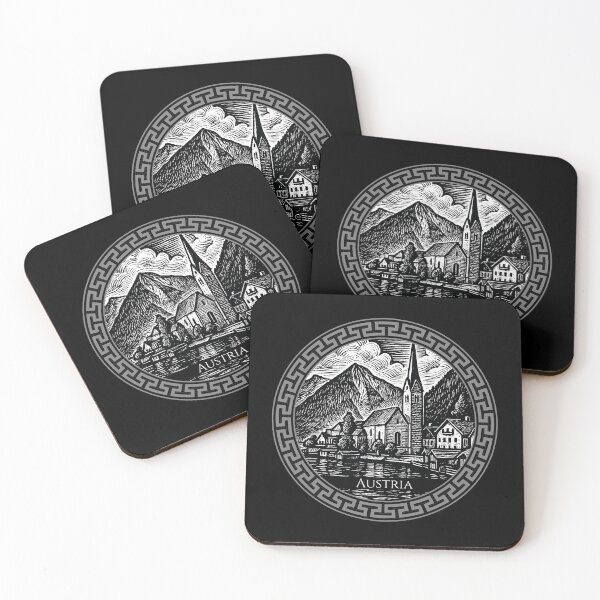 Item preview, Austria Vintage Woodcut Art designed and sold by Thistle-TShop.