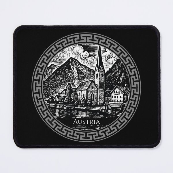 Item preview, Austria Vintage Woodcut Art designed and sold by Thistle-TShop.
