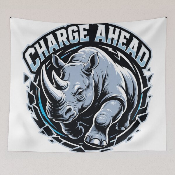 Item preview, Charge Forward – Rhino Power Emblem designed and sold by FusiTink.