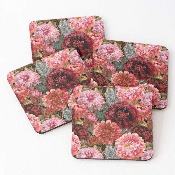 Item preview, Fragrant Dahlias Print - Hawaiian Flower Pattern  - Retirement Gifts for Dad designed and sold by RoyalStarsPatts.