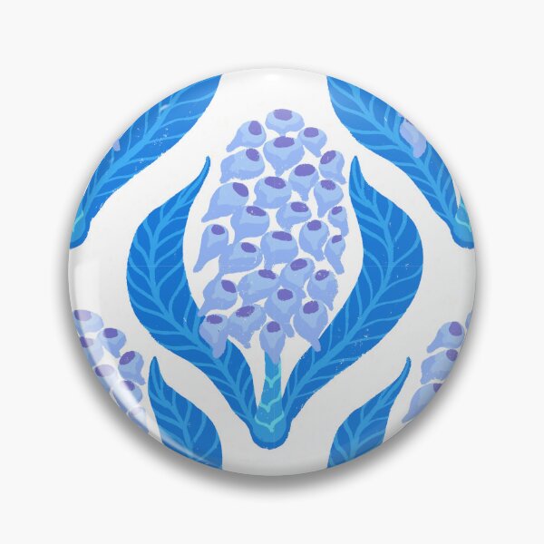 Item preview, Ginger jungle blooms in blue designed and sold by KaroLeenaDesign.