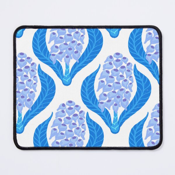 Item preview, Ginger jungle blooms in blue designed and sold by KaroLeenaDesign.