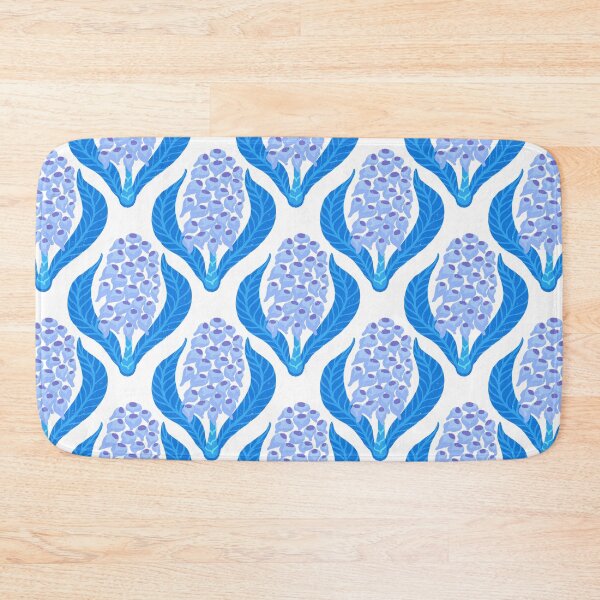 Item preview, Ginger jungle blooms in blue designed and sold by KaroLeenaDesign.