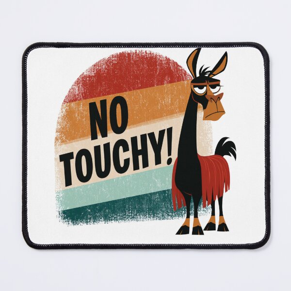 Item preview, No Touchy Funny Llama Vintage Retro designed and sold by TheNyneShop.