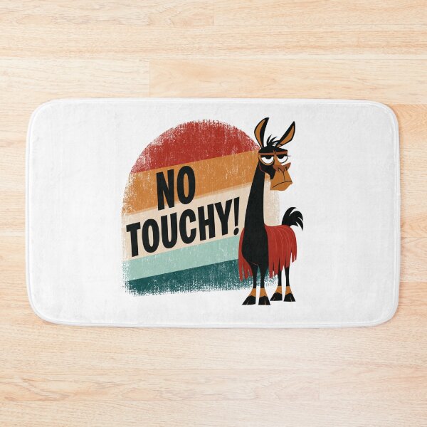 Item preview, No Touchy Funny Llama Vintage Retro designed and sold by TheNyneShop.