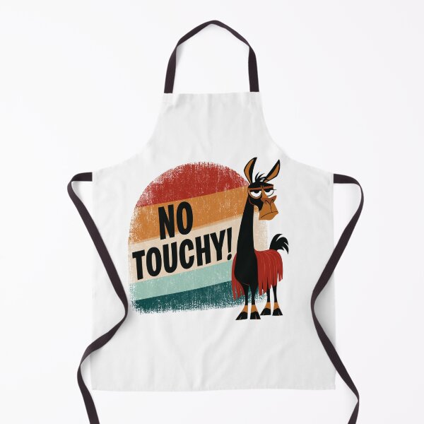 Item preview, No Touchy Funny Llama Vintage Retro designed and sold by TheNyneShop.