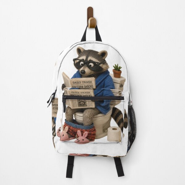 Item preview, Raccoon Reading on Toilet designed and sold by Snurly.