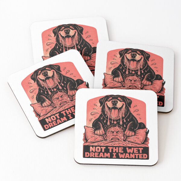 Item preview, Not The Wet Dream I Wanted - Funny Drooling Dog Meme designed and sold by RareVisuals.