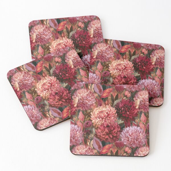 Item preview, Charming Dahlias Floral  - Botanical Garden Pattern  - Secret Santa Gifts designed and sold by RoyalStarsPatts.