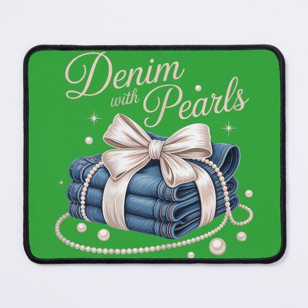 Item preview, Denim with Pearls Mother’s Day Outfit for Stylish Women_2 designed and sold by melodycook.