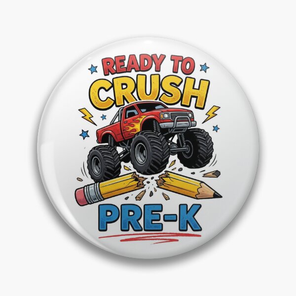 Item preview, Ready To Crush Pre-K Monster Truck Back To School Boys designed and sold by raedattia.