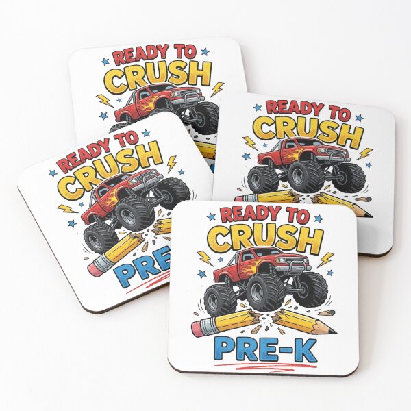 Item preview, Ready To Crush Pre-K Monster Truck Back To School Boys designed and sold by raedattia.
