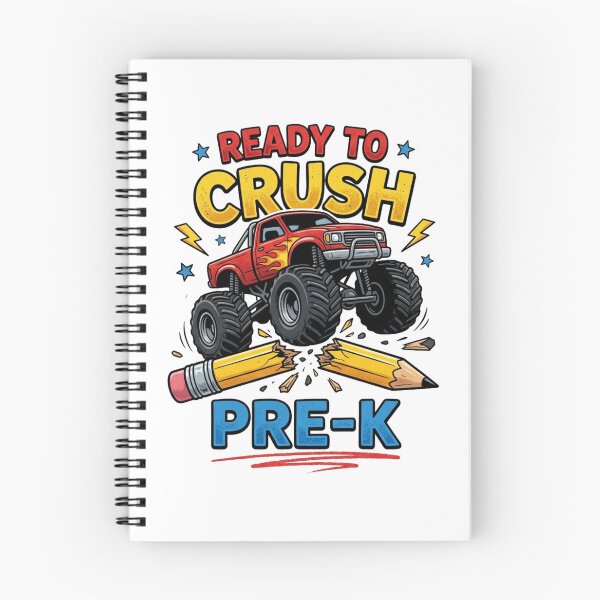 Item preview, Ready To Crush Pre-K Monster Truck Back To School Boys designed and sold by raedattia.