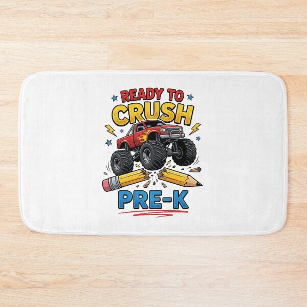 Item preview, Ready To Crush Pre-K Monster Truck Back To School Boys designed and sold by raedattia.