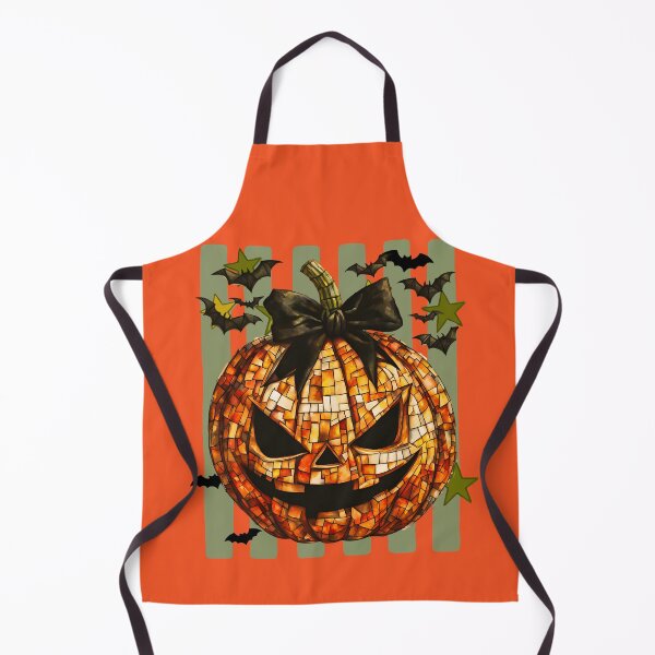 Aperçu de l'œuvre Citrouille Jack O'Lantern en mosaïque vintage pour Halloween créée et vendue par fernandmoonbeam.
