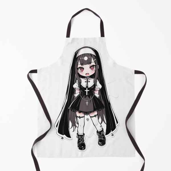 Item preview, Cute Gothic Anime Character | Chibi Nun Girl designed and sold by AnimDream .