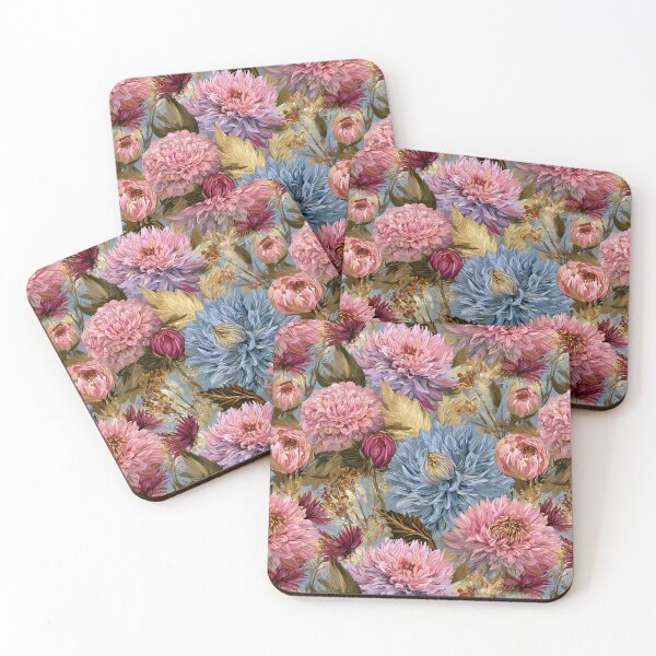 Item preview, Minimalistic Dahlias  - Flower Bouquet Pattern  - Sympathy Gifts designed and sold by RoyalStarsPatts.