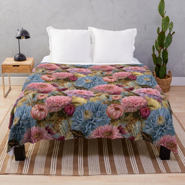 Item preview, Minimalistic Dahlias - Flower Bouquet Pattern - Sympathy Gifts designed and sold by RoyalStarsPatts.