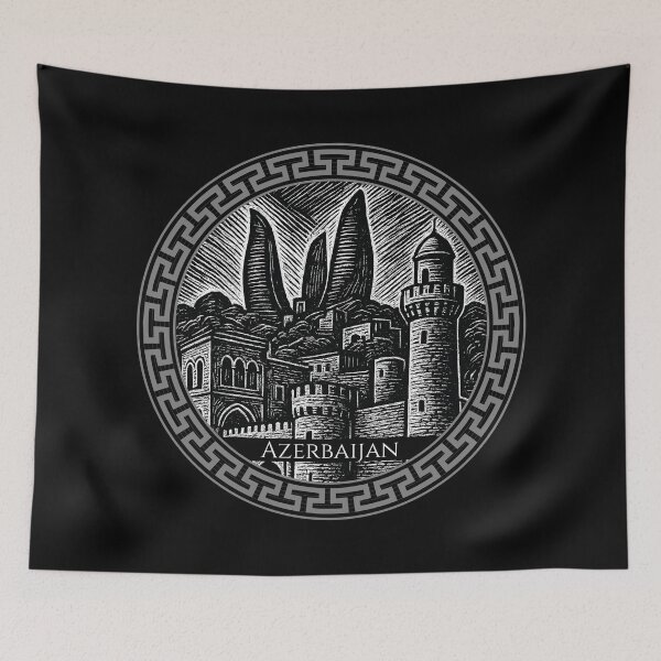 Item preview, Azerbaijan Vintage Woodcut Art designed and sold by Thistle-TShop.