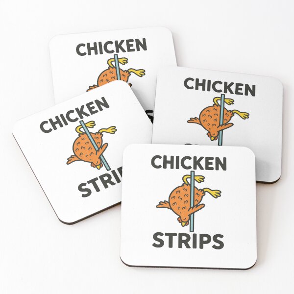 Item preview, Funny Chicken Strips Pole Dancing Retro Humor Art designed and sold by HBDStudio.