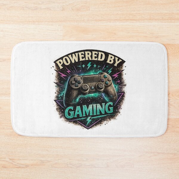 Item preview, Powered by Gaming – Funny Vintage Gamer Design for Video Game Lovers and Console Players designed and sold by GottaPics.
