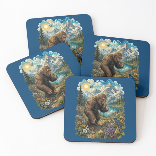 Item preview, Whimsical Bigfoot Wildflower Meadow Landscape Design  designed and sold by Skyrocketz.