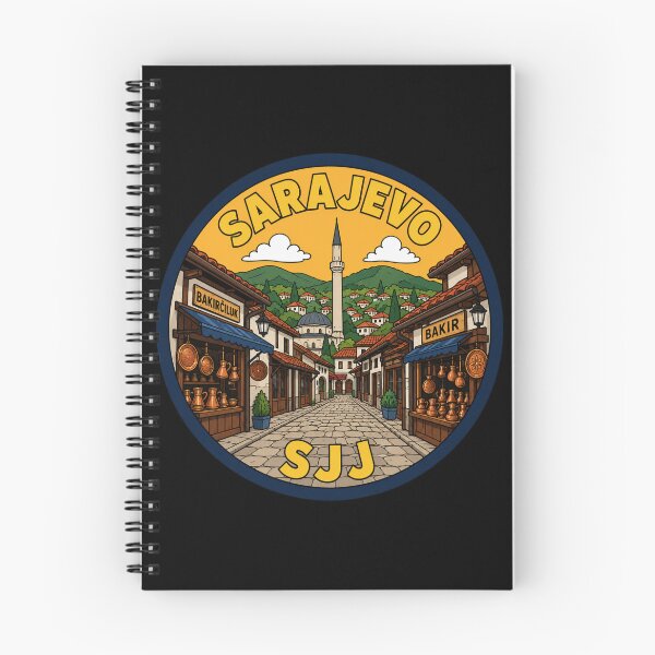 Item preview, Sarajevo SJJ Airport Code Travel Sticker designed and sold by Martin's_Design.