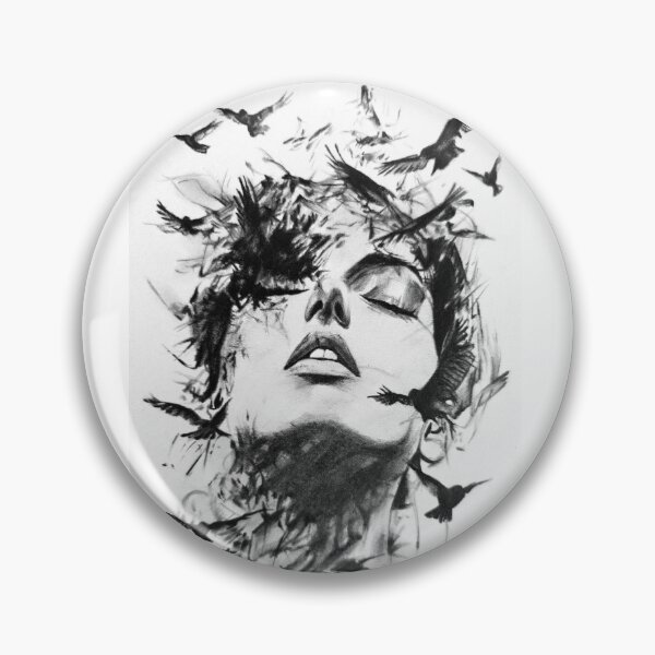 Item preview, Letting Go - Expressive Mind and Birds Pencil Sketch designed and sold by BoyanVBart.
