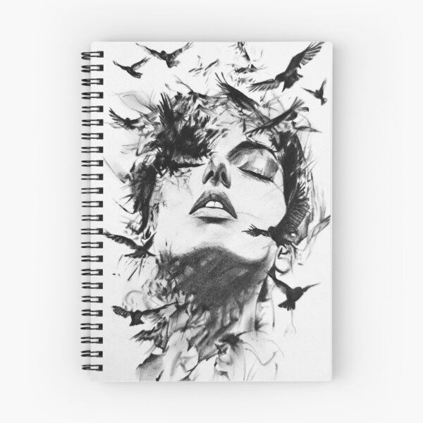 Item preview, Letting Go - Expressive Mind and Birds Pencil Sketch designed and sold by BoyanVBart.