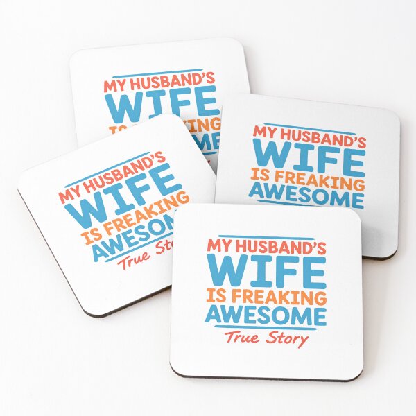 Item preview, I'm Not Perfect But I Have A Freaking Awesome Wife - Funny Husband Love Quote designed and sold by Colorful-Garden.