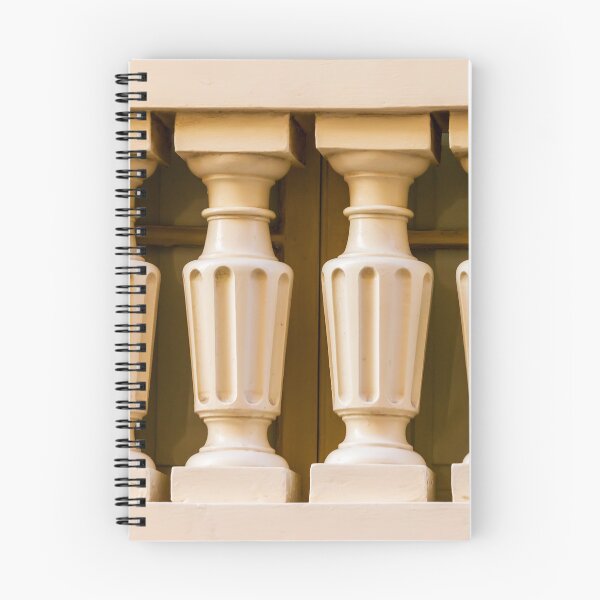 Item preview, Classical Balustrade With Four Beige Plaster Balusters Showing Symmetry And Architectural Detail designed and sold by Nmallia.