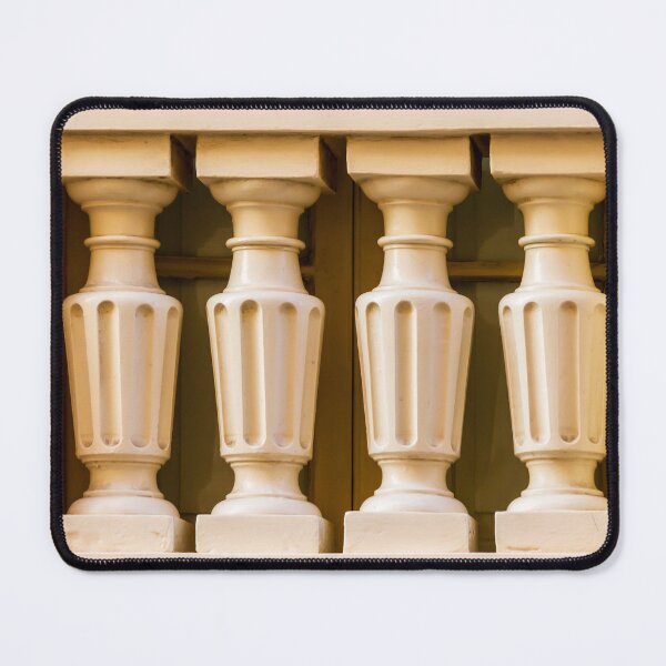 Item preview, Classical Balustrade With Four Beige Plaster Balusters Showing Symmetry And Architectural Detail designed and sold by Nmallia.