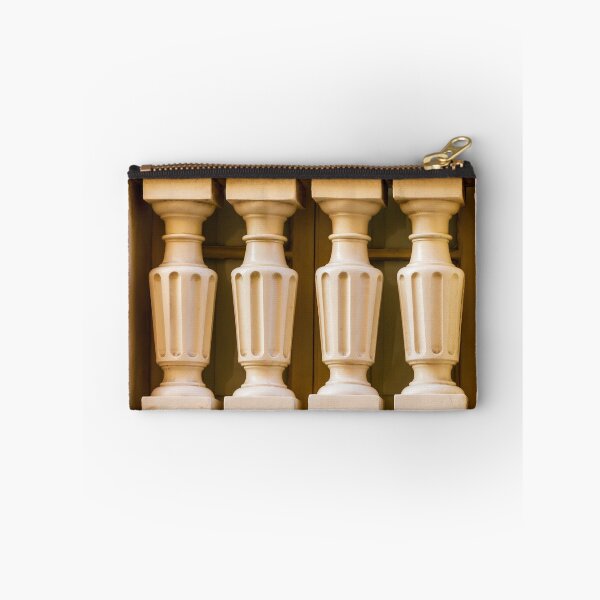 Item preview, Classical Balustrade With Four Beige Plaster Balusters Showing Symmetry And Architectural Detail designed and sold by Nmallia.