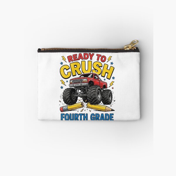 Item preview, Ready To Crush Fourth Grade Monster Truck Back To School Boys designed and sold by raedattia.